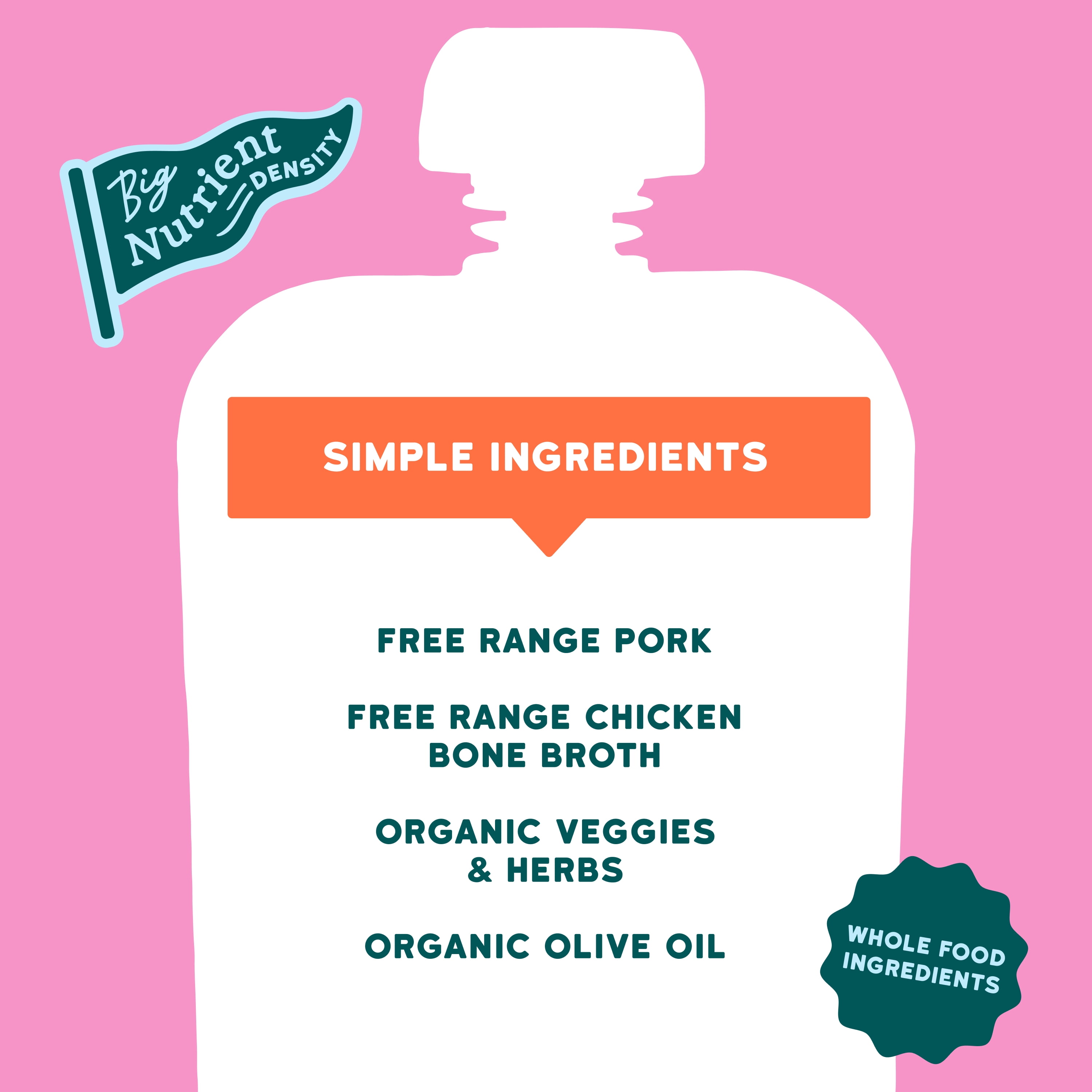 (12 pack) Serenity Kids Free Range Pork Baby Food Roast with Organic Vegetables & Bone Broth 3.5oz
