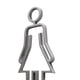 thumbnail image 4 of Señal de Inodoro para Hombres Y Mujeres, Señal de Baño, Pegatinas de WC, Calcomanías, Señalización de Baño, Señal de Símbolo de Inodoro para Decoració Plata Macarena Letrero para puerta de baño, 4 of 8