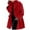 Red, variant on UJNDER Women's Winter Wool Coat Trench Jacket Warm Slim Long Overcoat Outwear Round Neck Loose Hooded Trench Coat Women Black XXXL