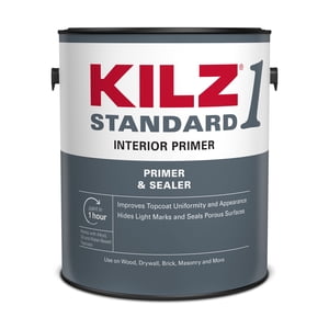 KILZ 1 Standard Interior Water-Based Wall Primer, 1 Gallon Multi-Surface