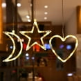 thumbnail image 3 of Final Clear Out! LED Christmas Lights with Suction Cup Room Window Snowflake Decoration Lights Warm Light White Series Elk Style Decorative Lamp, 3 of 6