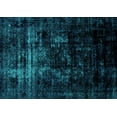 thumbnail image 1 of Ahgly Company Machine Washable Indoor Rectangle Abstract Turquoise Blue Modern Area Rugs, 5' x 7', 1 of 4