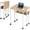 Wood color, variant on Gaderth Folding Desk With Wheels,Small Rolling Desk With Storage Shelf,Foldable Computer Table,Portable Sofa Table,Space Saving For Home Office