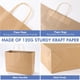 thumbnail image 4 of Bolsas de papel XPCARE, 100 unidades, grandes, con asas, 40 x 15 x 30 cm, color marrón, 4 of 7