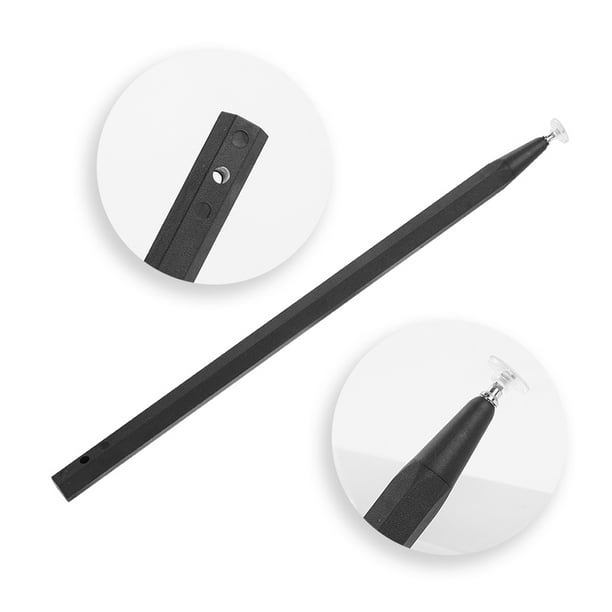 2Pcs Stylus de Pantalla Capacitiva Lápiz Táctil Universal con Fina Puntas Transparente Disco para Teléfonos Móviles Tabletas etc.(Negro)
