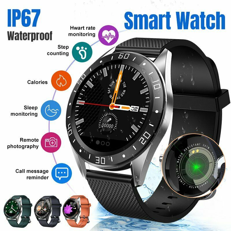 waterproof sports smart watch heart rate blood pressure monitor for ios android