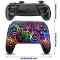 thumbnail image 2 of Wireless Pro Controller for Switch, Switch OLED, Switch Lite & Switch 2, RGB Rechargeable Gamepad with 6-Axis Gyro, 2 of 7