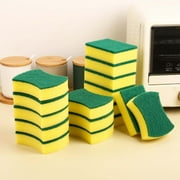 Sentmoon Sponges for Dishes Scrub Sponge 10PCS Dishwashing Sponge Sponge Wipe High-density Kitchen Supplies Dishwashing Sponge Household Cleaning Dishwashing Brush