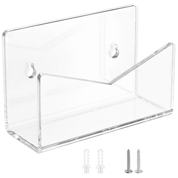 CIMAXIC 1Set Acrylic Letter Holder for Desk Transparent Mail Organizer Stand for Store Or Office Use