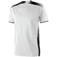 thumbnail image 1 of HighFive 322920 Adult Ionic Soccer Jersey, White/Black, XL, 1 of 1