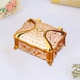 thumbnail image 1 of Joya de metal Jewelry Case Container CONTENADOR para VINTAGE Organizador de almacenamiento de baratijas Caja de recuerdos para pendientes Regalos de oro, 1 of 10