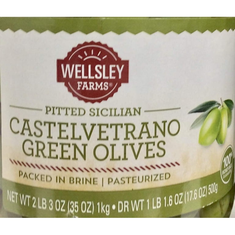 Wellsley Farms, Olives, Sicilian Green Olives, 35.3 oz - Walmart.com