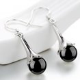 thumbnail image 4 of UDIYO Elegant Women Round Faux Opal Inlaid Flower Dangle Hook Earrings Jewelry Gift, 4 of 7