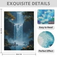 thumbnail image 3 of Diamond Art Kit for Adults, Mystical Waterfall Serene Night Scene Diamond Painting for Adults Beginners, 5D DIY Diamond Art Painting Kits, Colorful Diamond Painting Craft for Home Decor 12x16, 3 of 7