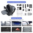 thumbnail image 4 of Mochila de viaje MOLNIA 50L ampliable para hombre y mujer negra, 4 of 6