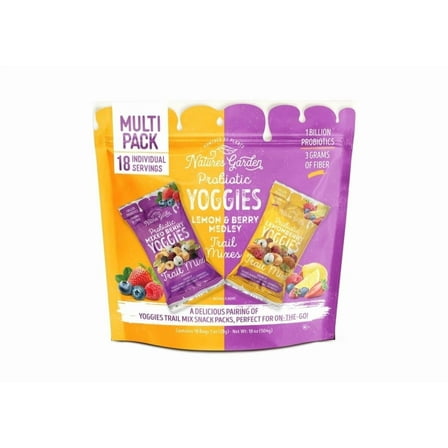 Nature's Garden Yoggies Trail Mix, Variety Pack, 1 Ounce (Pack of 18)