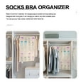 thumbnail image 4 of Underwear Bathroom Accessories Closet Storage Bag Hanging Bag Underpants Organizer Student 76.5X45.5X0.3CM Beige, 4 of 6