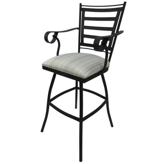 Afuera Living Outdoor Patio Extra Tall Spectator Swivel Bar Stool 35" - Jenna