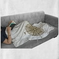 thumbnail image 6 of Compass Soft Flannel Fleece Throw Blanket, Shipping Windrose Design Travel Jouney Theme Sea Life Marine Discovery Art, Cozy Plush for Indoor and Outdoor Use, 50" x 60", Pale Brown, by Ambesonne, 6 of 6