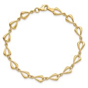 Leslie's 14K Polished 6.0mm Fancy Link 7. 5 inch Bracelet