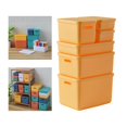 thumbnail image 1 of Organizador de Juguetes perfecl Caja de Almacenamiento Contenedor Portátil Escala 1/6 Amarillo, 1 of 8