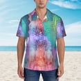 thumbnail image 4 of Bixox Men's Hawaiian Shirts Men's Vintage Mandala Print Short-Sleeve Shirt-Large, 4 of 8