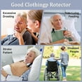 thumbnail image 3 of IFRINID Adult Bib, Waterproof Poly Cotton Feeding Apron with Adjustable Snap Closure for Elderly and Adults, 3 of 7