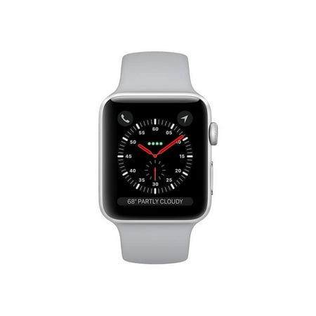 Restored Apple Watch Gen 3 Series 3 38mm Silver Aluminum Fog Sport Band 3D209LL/A (Refurbished)