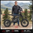 thumbnail image 6 of Heybike Villain 4160W Electric Dirt Bike for Adults, 52V 26AH Battery E Dirt Bike with 45 Mph Top Speed, 14"/12" Fat Tire Electric Dirt Bike Age 13+, Off-Road Only, 6 of 7