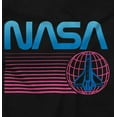 thumbnail image 2 of Vaporwave NASA Worm Logo Shuttle Sweatshirt for Men or Women Brisco Brands S, 2 of 6