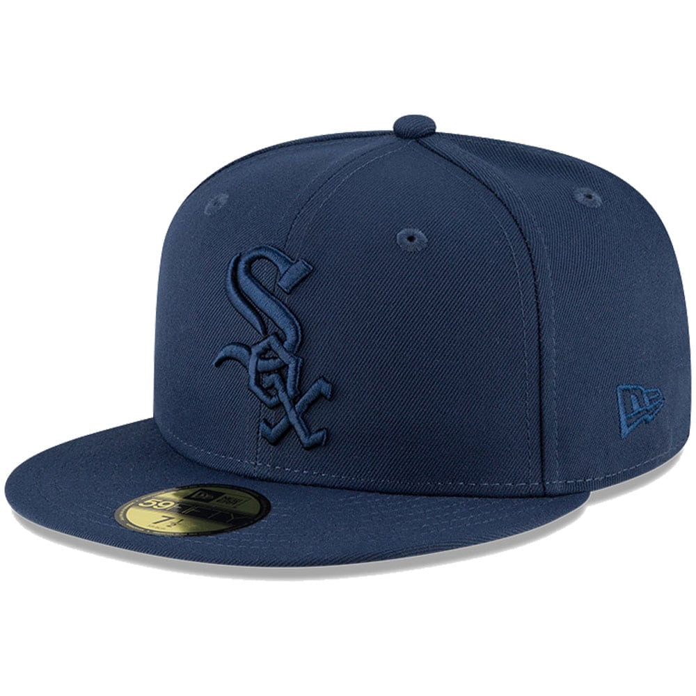 Navy blue white sox hat Clearance