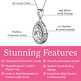 thumbnail image 3 of Cate & Chloe Isabel 18k White Gold Plated Pendant Necklace with Simulated Diamond Crystal for Women, 3 of 9