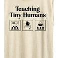 thumbnail image 3 of Instant Message - Teaching Tiny Humans Pictogram - Women's Short Sleeve Graphic T-Shirt, 3 of 6