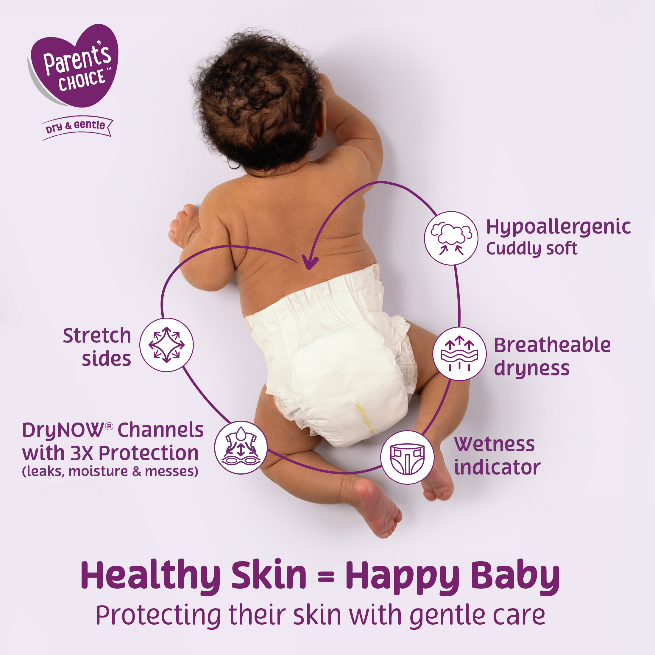 Pañales Parent's Choice Dry & Gentle Talla 5, 162 piezas (Selecciona para más opciones) 2
