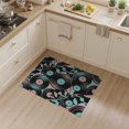 thumbnail image 2 of ODIKA 3'x5' Washable Accent Rug Record Vinyl Abstract Inspired Musical Crisp Composition Shaped for Bedside, Nursery Room, Pet Friendly & Non-Shedding, 2 of 7