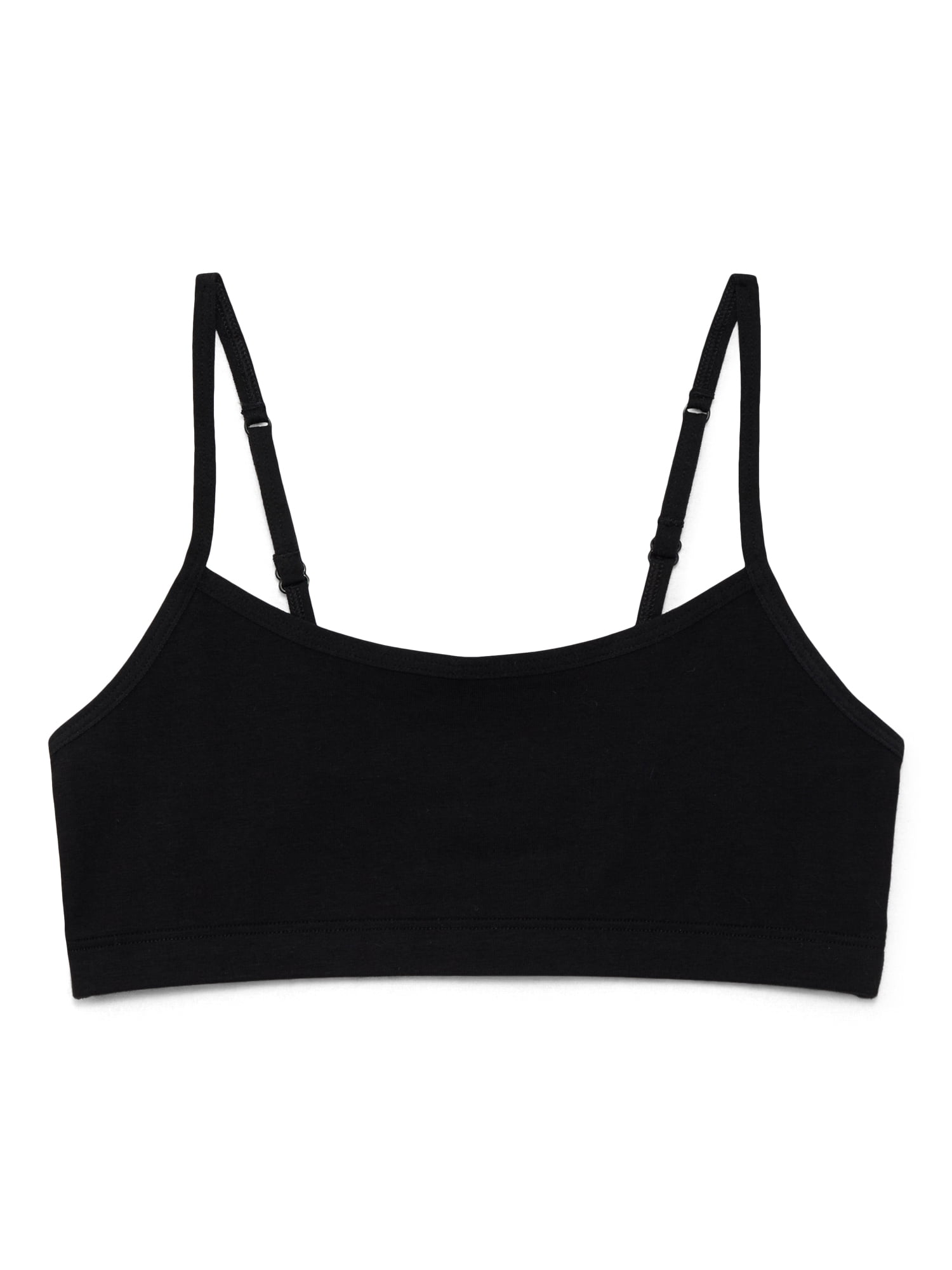 Wonder Nation Girls Cotton-Blend Scoop Bralette and Brief Panties Bundle, 5-Pack, Sizes XS-2XL