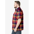 thumbnail image 3 of KingSize Men's Big & Tall Wrinkle-Resistant Short Sleeve Button Down, Printed, 3 of 5