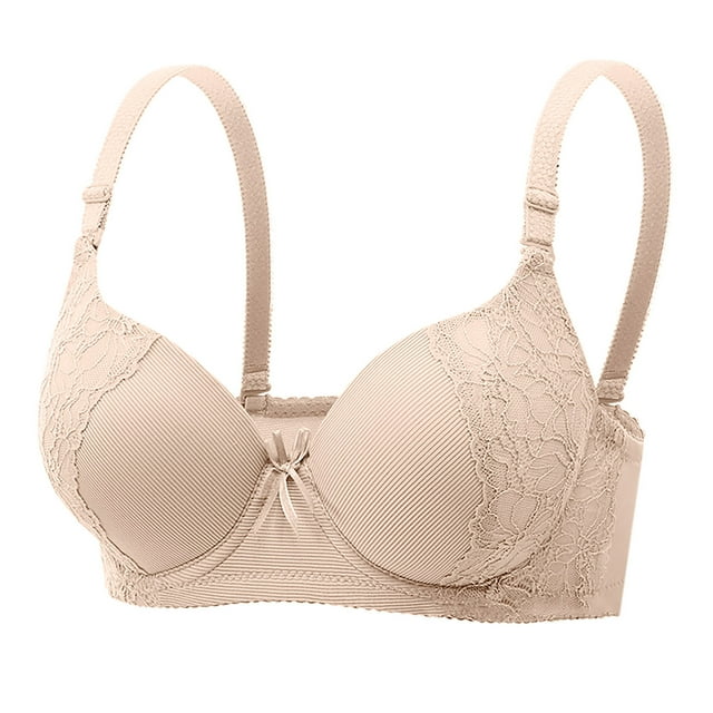 Womens Solid Color Backless Seamless Push-Up U-Shaped Beautiful Back Underwear Everyday Bras