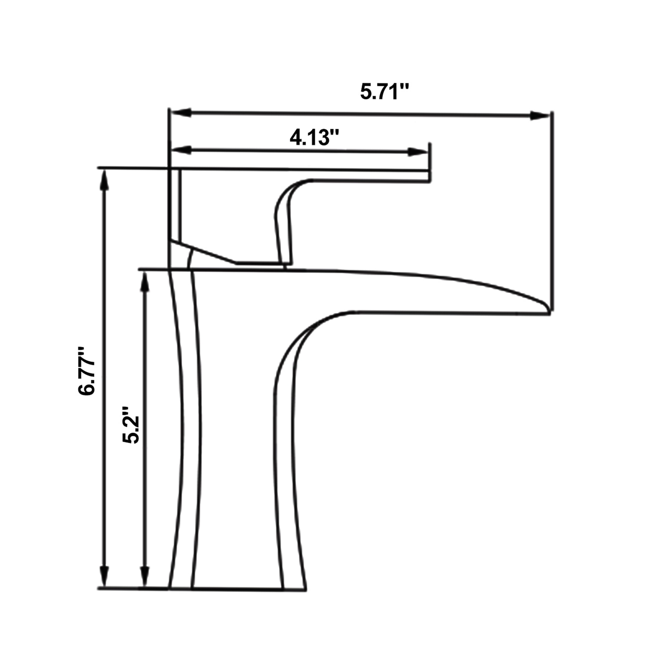 JERFIT Waterfall Bathroom Sink Faucet Single Handle, Brushed Nickel 1-Hole Vessel Vanity Tap with Pop-Up Drain, Brass Construction