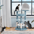 SmileMart 45.5″ Tall Oceanthemed MultiLevel Cat Tree with 3 Perches