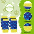 thumbnail image 3 of TELOLY 4Pcs Dog Socks,Star Pattern Joint Protection Paw Socks,Elastic Wrap Dog Socks for Hot Pavement,Blue, 3 of 7