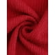 thumbnail image 5 of Blusas de verano casuales de talla grande para mujer Agnes Orinda, con textura, cuello en V con muesca y mangas con volantes, 3X, rojas, 5 of 6