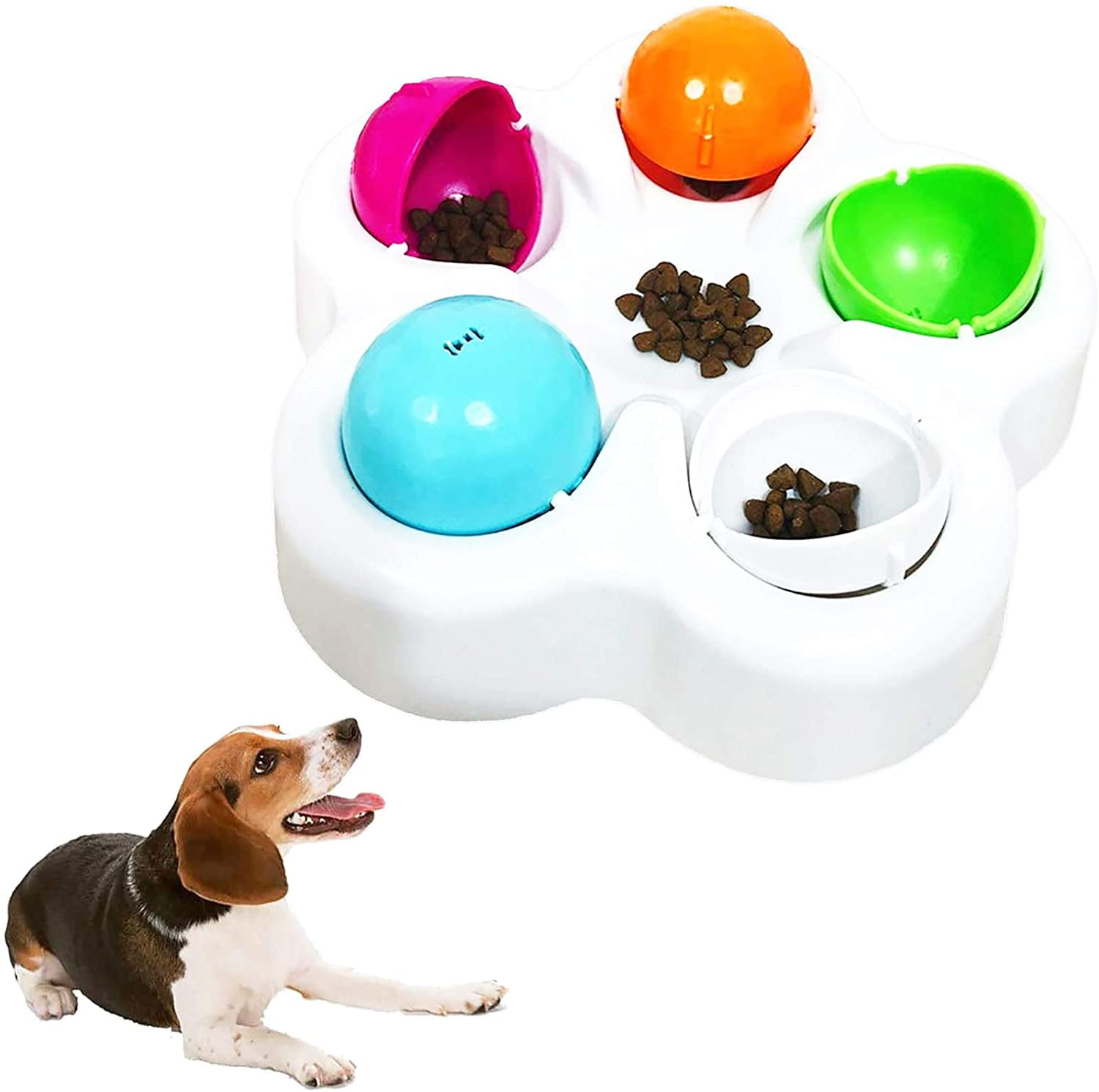 Interactive Dog Toy Treat Puzzle Dispenser Training Learning Iq Pet Puppy Tool 
