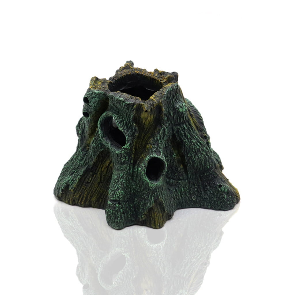 Geemin 2pcs Reptiles Hideaways Cave Shelter Hidings Turtles House Terrariums Fish Tanks