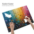 thumbnail image 2 of Rainbow Wildflower Field 500Pcs Adult Jigsaw Puzzle Vibrant Colors Relaxing Challenging Quality Pcss Great Gift Idea For Puzzle Lovers Home Decor Toys for Men Women Elders Seniors Birthday Gift, 2 of 5