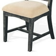 thumbnail image 4 of Rena Dining Chair Set of 2- X-Back Design- White- Black Mahogany Wood, 4 of 5