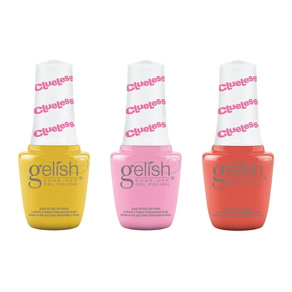 Gelish Mini Clueless Collection 9 mL Soak Off Gel Nail Polish Set, 3 Colors