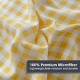 thumbnail image 5 of Yellow Gingham Ruffle Queen Sheet Set, Yellow Soft Pre-Washed Microfiber Plaid Queen Bed Sheets, 4-Pieces Farmhouse Sheet Set with Deep Pocket, 5 of 16
