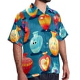 thumbnail image 2 of Bowling Men's Short Sleeve Spread Collar Hawaiian Shirts, Casual Printed Button Down Summer Beach Tops, Unisex Men's Shirts, 2 of 6