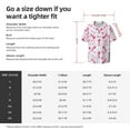 thumbnail image 5 of Kuqiui Seahorse and Starfish Print Men's Button Down Shirts Short Sleeve Casual Shirts Hawaiian Shirts Vacation Wedding Shirts with Pocket-Medium, 5 of 5